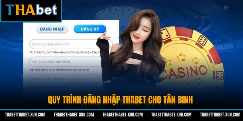 Quy trình đăng nhập Thabet cho tân binh